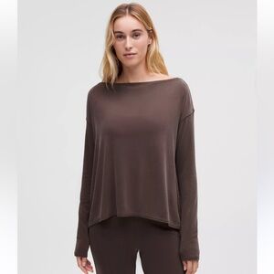 lululemon athletica Brown Long Sleeve Top